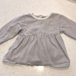 Marks and Spencer Grey Striped Dress
